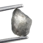 1.57 carat grey raw natural diamond stone for a handmade gold ring setting