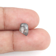 1.57 carat grey raw natural diamond stone for a handmade gold ring setting