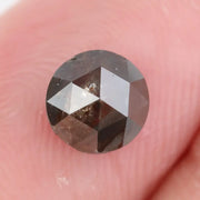 1.06 ct fancy brown grey natural diamond rose cut earthy tone loose diamond for jewelry making