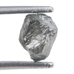 grey raw diamond stone for floral ring setting