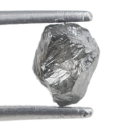 grey raw diamond stone for floral ring setting