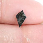 0.40 Ct kite cut natural diamond with brown black and grey tones and bold geometric shape for modern fine jewelry