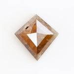 0.39 Ct kite cut brown grey natural diamond with sharp angles and modern luxury appeal