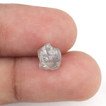 grey color raw diamond stone for flower ring setting