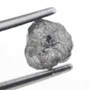 1.19 carat grey raw diamond for leaf ring setting