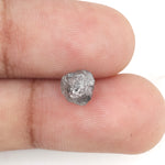 1.19 carat grey raw diamond for leaf ring setting