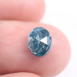 1.34 Ct natural blue oval cut diamond loose rare fancy color elegant stone for custom engagement ring