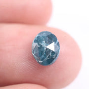 1.34 Ct natural blue oval cut diamond loose rare fancy color elegant stone for custom engagement ring
