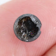 1.06ct grey black natural diamond rose cut rustic included loose diamond For handmade jewelry