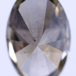 0.72 Carat Lab Grown Diamond Vivid Brown Oval Shape Lab Diamond