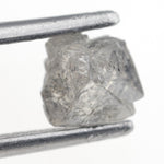 1.13 carat grey raw diamond stone for organic jewelry design