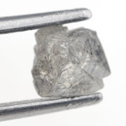 1.13 carat grey raw diamond stone for organic jewelry design