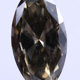 0.72 Carat Lab Grown Diamond Vivid Brown Oval Shape Lab Diamond