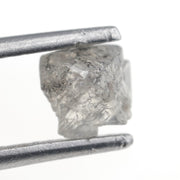 1.13 carat grey raw diamond stone for organic jewelry design