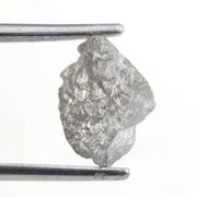 2.03 carat grey uncut diamond stone for organic ring setting