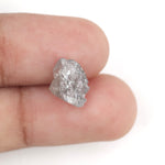 2.03 carat grey uncut diamond stone for organic ring setting