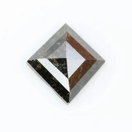 0.62 Ct kite cut natural diamond with mixed earthy tones and geometric precision for contemporary jewelry