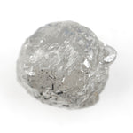grey raw diamond for floral engagement ring setting