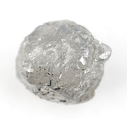 grey raw diamond for floral engagement ring setting