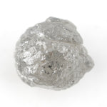grey raw diamond for floral engagement ring setting