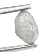 0.91 carat grey raw diamond stone for leaf engagement ring setting