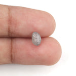 0.91 carat grey raw diamond stone for leaf engagement ring setting