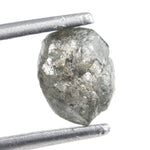 1.05 carat grey uncut diamond stone for vine engagement ring setting