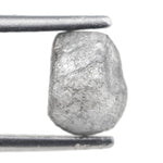 1.29 carat grey raw diamond stone for earth inspired jewelry design