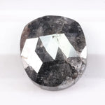 Natural black diamond ring featuring deep rich color and modern setting. Earth-mined fancy color diamond ideal for unique engagement or fashion ring.