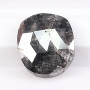 Natural black diamond ring featuring deep rich color and modern setting. Earth-mined fancy color diamond ideal for unique engagement or fashion ring.