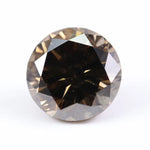 2.05 Ct Brown Round Cut Lab Grown Diamond loose premium quality stone for custom jewelry