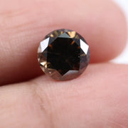2.05 Ct Brown Round Cut Lab Grown Diamond loose premium quality stone for custom jewelry