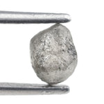 1.08 carat grey raw diamond stone for rustic nature ring design