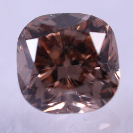 0.18 Carat Cushion Shape ( CVD ) Diamond Vivid Brown Lab Grown Diamond