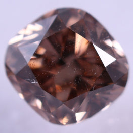 0.18 Carat Cushion Shape ( CVD ) Diamond Vivid Brown Lab Grown Diamond