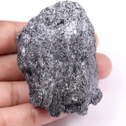 polished black moissanate stone ideal for engagement rings and statement jewelry