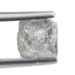 grey raw diamond stone for vintage jewelry design