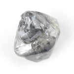 1.34 carat grey raw diamond stone for leaf ring setting
