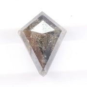 Natural gray diamond ring with soft romantic hue set in fine gold. Rare fancy color earth-mined diamond designed for luxury engagement jewelry.