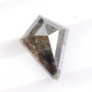 Natural gray diamond ring with soft romantic hue set in fine gold. Rare fancy color earth-mined diamond designed for luxury engagement jewelry.