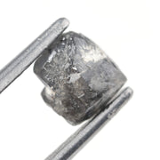 1.34 carat grey raw diamond stone for leaf ring setting