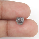 1.34 carat grey raw diamond stone for leaf ring setting