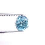 2.18 Ct Natural Blue Rough Diamond – Loose Uncut Irregular Shape Conflict-Free Earth-Mined Diamond for Jewelry & Custom Rings