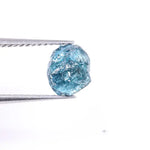 2.18 Ct Natural Blue Rough Diamond – Loose Uncut Irregular Shape Conflict-Free Earth-Mined Diamond for Jewelry & Custom Rings