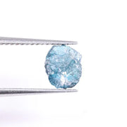 2.18 Ct Natural Blue Rough Diamond Loose Uncut Irregular Shape Diamond for Jewelry
