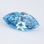 blue colour lab grown marquise diamond blue diamonds ring