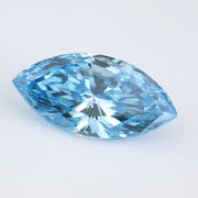 blue colour lab grown marquise diamond blue diamonds ring