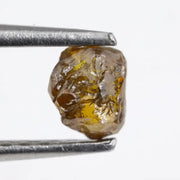 0.29 ct yellow colored coated rough diamond natural loose gemstone