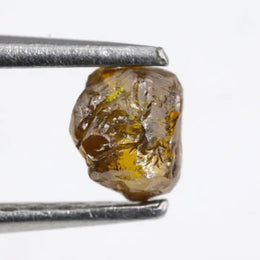 0.29 ct yellow colored coated rough diamond natural loose gemstone