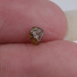 0.29 ct yellow colored coated rough diamond natural loose gemstone